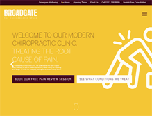 Tablet Screenshot of broadgatechiropractic.com